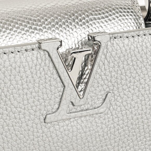 Louis Vuitton Varanus Salvator Lizard Flower Chain Capucines Mini Silver - Picture 11 of 15